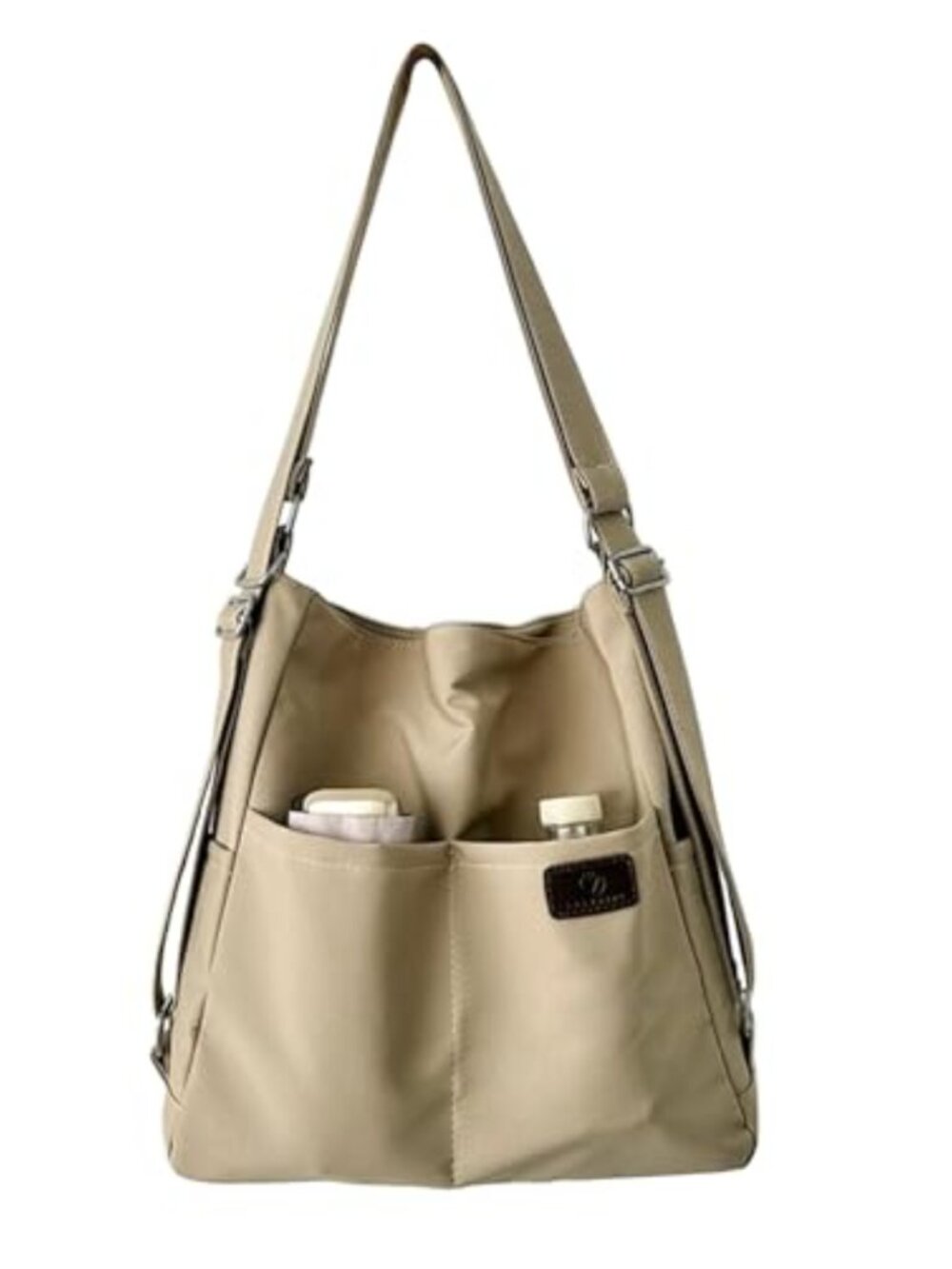 NOTAG Nylon Waterproof 2-in-1 Backpack Purse Shoulder Bag Tote Multi-Pockets